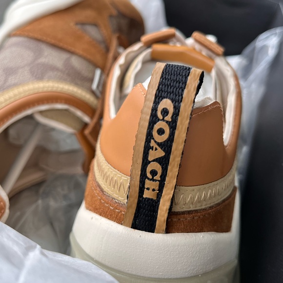 COACH Men’s Citysole Runner Khaki Light Saddle Sneaker New in Box NIB - Picture 10 of 12